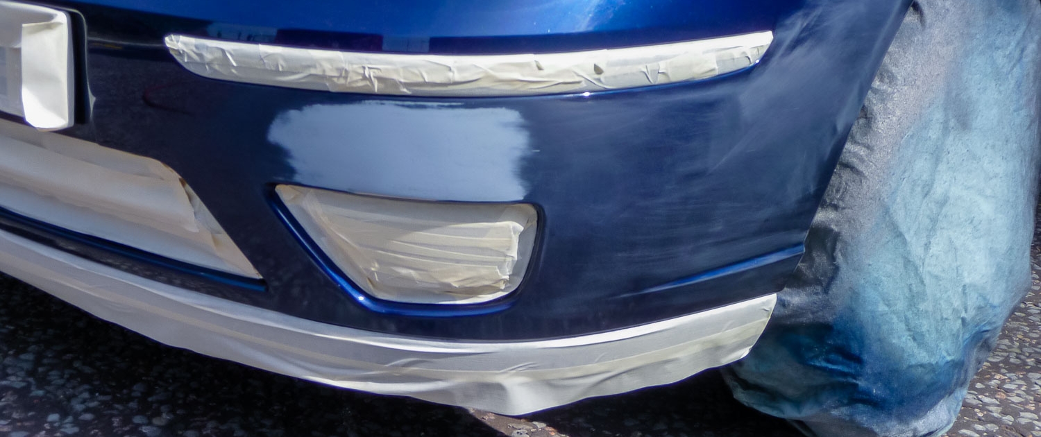 Attention to Detail mobile smart repair primered bumper repairs image by Ian Skelton Photography