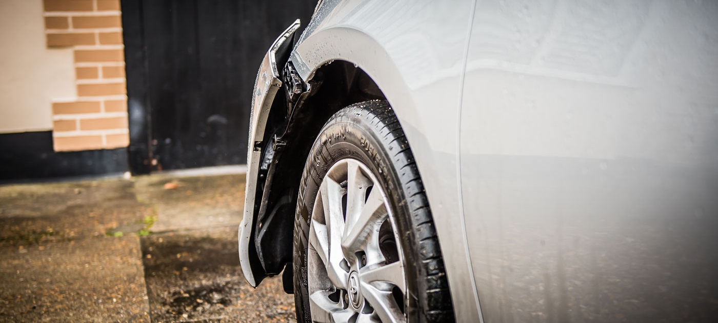 Toyota Auris front bumper broken locator bracket before Attention to Detail mobile smart bumper repairs image by Ian Skelton Photography