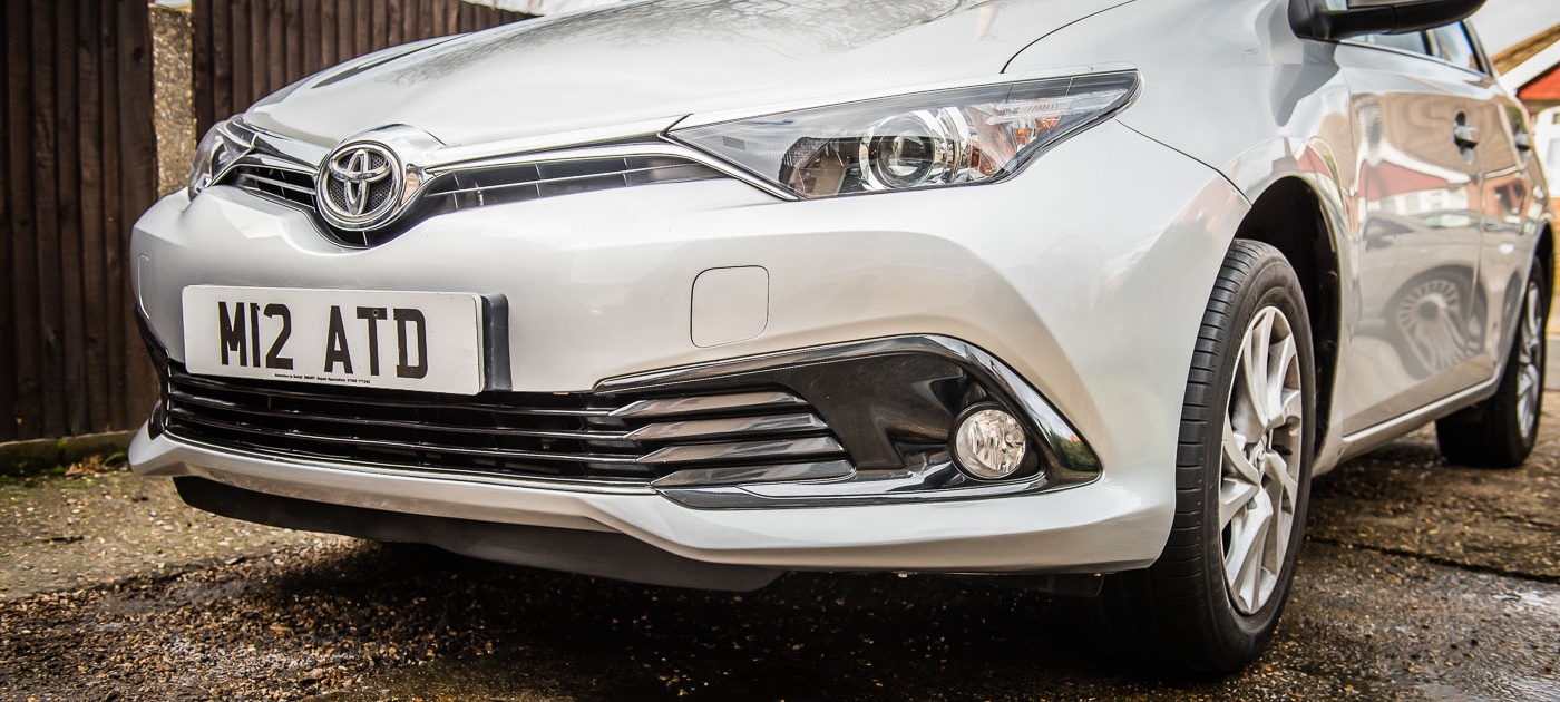 Toyota Auris front bumper after Attention to Detail mobile smart bumper repairs image by Ian Skelton Photography